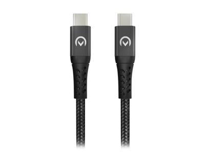 Mobilize Mobilize Strong Nylon Cable USB-C to USB-C 2m. 100W Black