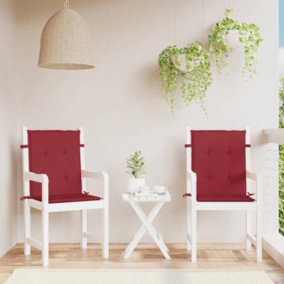 VidaXL Tuinstoelkussens 2 st 100x50x3 cm oxford stof wijnrood