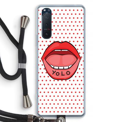 Yolo Denise: Sony Xperia 5 II Transparant Hoesje met koord