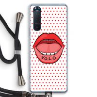 Yolo Denise: Sony Xperia 5 II Transparant Hoesje met koord