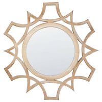 Beliani ZAPOPAN - Decoratieve Spiegel-Lichte houtkleur-MDF, Glas - thumbnail