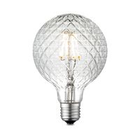 Edison Vintage LED lamp E27 LED filament lichtbron, Deco Globe G95, 9.5/9.5/13.5cm, Helder, Retro LED lamp Dimbaar, 4W 440lm 3000K, warm wit licht, geschikt voor E27 fitting - thumbnail