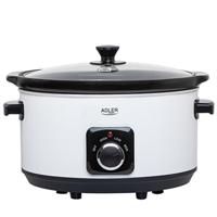 Adler AD 6413w Slow Cooker - 5.8l - Wit / Zwart - thumbnail