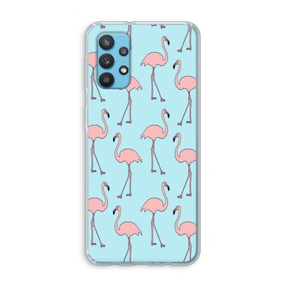 Anything Flamingoes: Samsung Galaxy A32 4G Transparant Hoesje