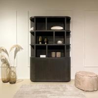 Livingfurn Opbergkast 'Novero' Eiken, 220 x 145cm, kleur Espresso