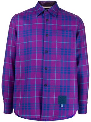 Fumito Ganryu chemise à carreaux - Violet