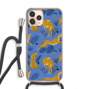 Luipaard: iPhone 11 Pro Transparant Hoesje met koord