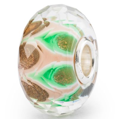 Trollbeads TGLBE-30104 Kraal Smaragd Symfonie zilver-glas