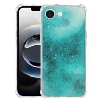 Apple iPhone 16e Hoesje - Painting Blue TPU Antishock Apple iPhone 16e Hoesje - Painting Blue TPU Antishock