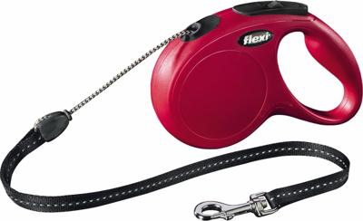 Rollijn Classic cord M 5 meter rood - Flexi
