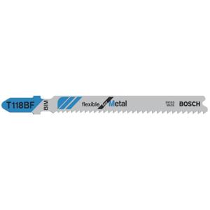 Bosch Accessories 2608634586 Decoupeerzaagblad T 118 BF, Flexible for Metal, verpakking van 100 stuks 100 stuk(s)