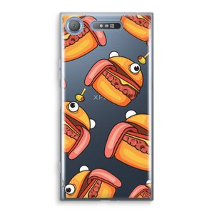 Hamburger: Sony Xperia XZ1 Transparant Hoesje
