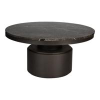 Bregt Salontafel Hoog Bruin Marmer, Metalen Basis