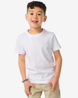 HEMA Kinder T-shirts Biologisch Katoen - 2 Stuks Wit (wit)
