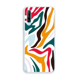 Colored Zebra: Huawei P Smart Pro Transparant Hoesje