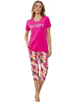 Capri pyjama dames - Pink Bloom