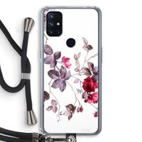 Mooie bloemen: OnePlus Nord N10 5G Transparant Hoesje met koord