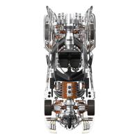 Batman 1989 Super Cyborg Vehicle Batmobile 1989 (Clear) 35 cm - thumbnail