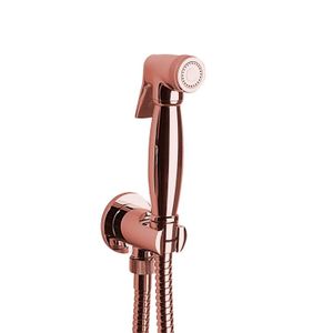 Bidet Handdouche Sapho Reitano Rubinetteria Incl. Slang en Handdouchehouder Rose Goud Sapho