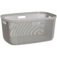Leen Bakker - Wasmand Mesh - 45L - Polypropyleen - Taupe - 39x59x27 Cm