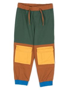 Stella McCartney Kids pantalon colour block à poches cargo - Vert