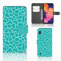 Samsung Galaxy A10 Hoesje Cracks Blue