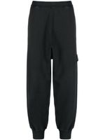 Stone Island pantalon de jogging à patch Compass - Noir