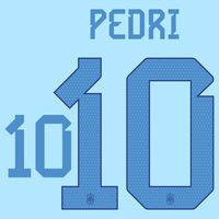Pedri 10 (Officiële Spanje Away Bedrukking 2022-2023) - thumbnail