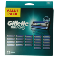 Gillette Mach 3 base scheermes 22 Stuks