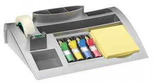 Post-it Desk Organizer C50 7000062207 Tafelorganizer Zilver (metallic) Aantal vakken: 7