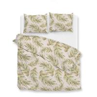 Dekbedovertrek Katoen - Lits-Jumeaux (240x220 cm) - Beige 100% Katoen - Dessin: Bloemen - Zo!Home - Dekbed-Discounter.nl