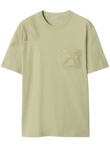 Burberry t-shirt à design à empiècements - Vert