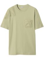 Burberry t-shirt à design à empiècements - Vert - thumbnail