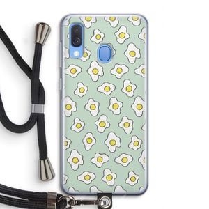 Spiegeleitjes: Samsung Galaxy A40 Transparant Hoesje met koord