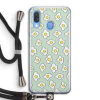 Spiegeleitjes: Samsung Galaxy A40 Transparant Hoesje met koord