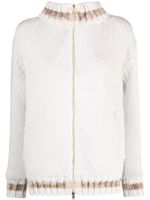 Herno striped wool cardigan - Gris