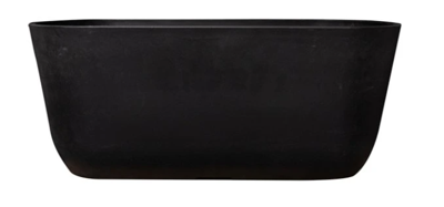 Planter Palermo zwart D35x16 H15 - Ts