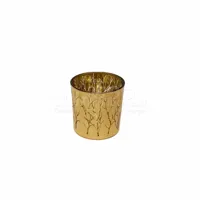 Waxinelichthouder Mystic Trees Glas Goud 10cm