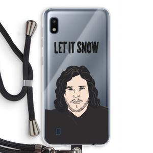 Let It Snow: Samsung Galaxy A10 Transparant Hoesje met koord