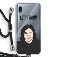 Let It Snow: Samsung Galaxy A10 Transparant Hoesje met koord