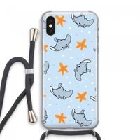 Manta: iPhone XS Max Transparant Hoesje met koord