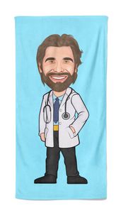 Cartoon Handdoek Doctor - Pillow Buddies