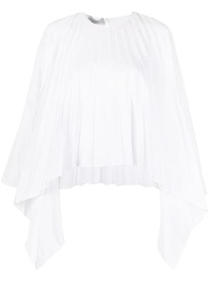 Valentino Garavani haut drapé à design plissé - Blanc