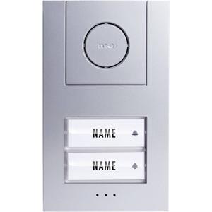 m-e modern-electronics VISTUS AD ALU 420 Vistus Buitenunit voor Deurintercom Kabelgebonden Tweegezinswoning Zilver, Wit