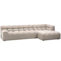 WOOOD Loungebank 'Allure' Rechts, Geweven stof, kleur Naturel Melange