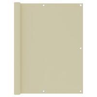 VidaXL Balkonscherm 120x400 cm oxford stof crème