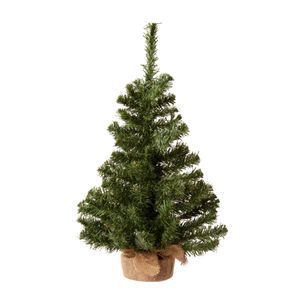 Everlands Kerstboom-kunstboom - in jute zak - 60 cm