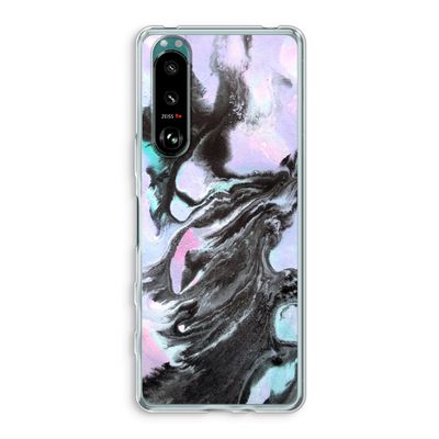 Pastel zwart: Sony Xperia 5 III Transparant Hoesje