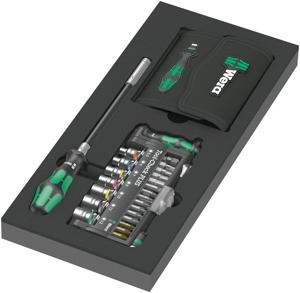 Wera 9750 Schuimrubberen inzetstuk met Kraftform Kompakt en Tool-Check PLUS Set 1, 57-delig - 05150150001