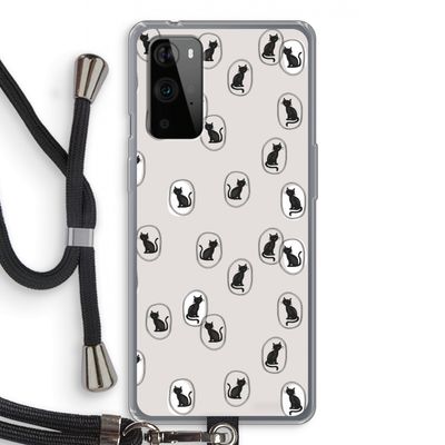 Miauw: OnePlus 9 Pro Transparant Hoesje met koord